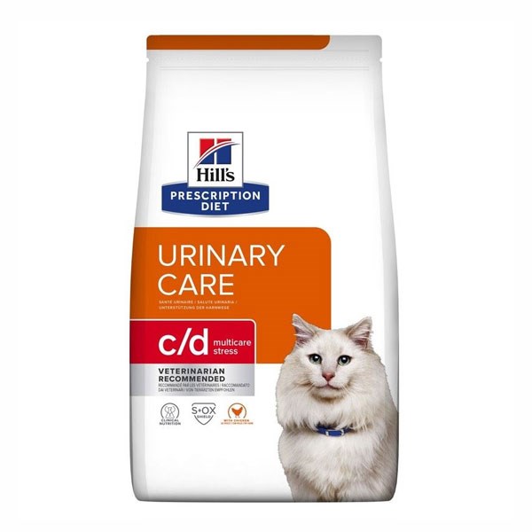 غذا خشک گربه هیلز مدل Urinary Care Multicare Stress c/d طعم مرغ