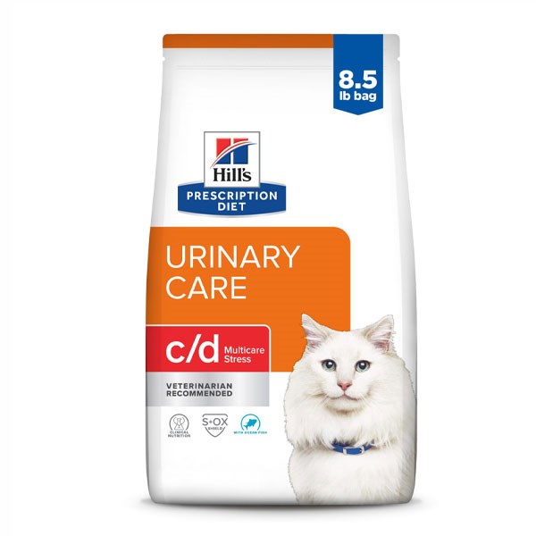 غذا خشک گربه هیلز مدل Urinary Care Multicare Stress c/d طعم ماهی تن