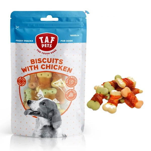 تشویقی سگ تاف مدل Biscuits With Chicken