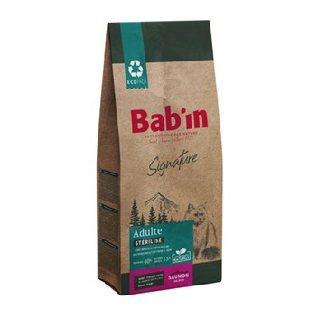 غذا خشک گربه عقیم شده بابین طعم سالمون