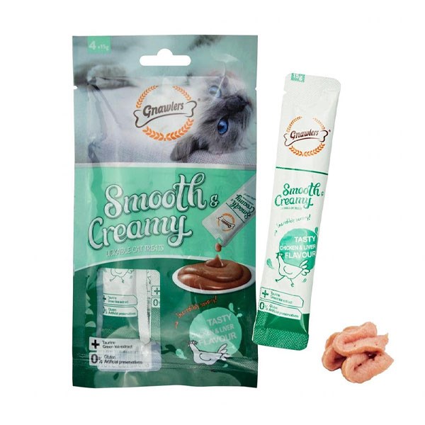 بستنی گربه گناولز طعم مرغ و جگر حاوی تائورین