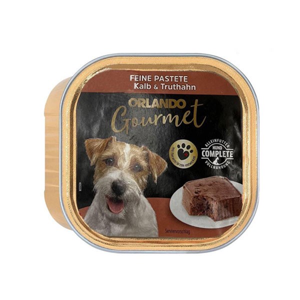 ووم سگ اورلاندو طعم گوشت گوساله و بوقلمون