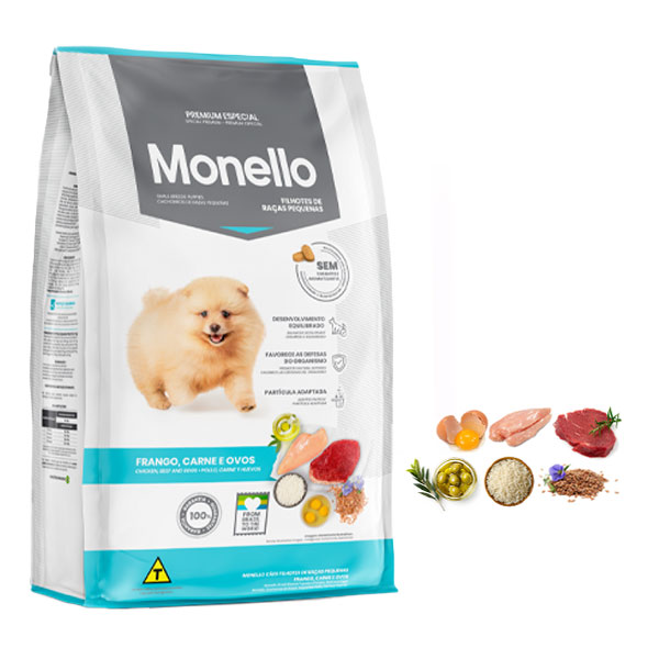 غذا خشک توله سگ نژاد کوچک مونلو