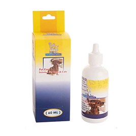 محلول تمیز کننده گوش سگ و گربه اچ اند جی