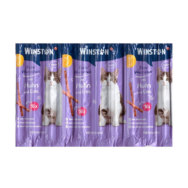 تشویقی مدادی گربه وینستون طعم مرغ و اردک