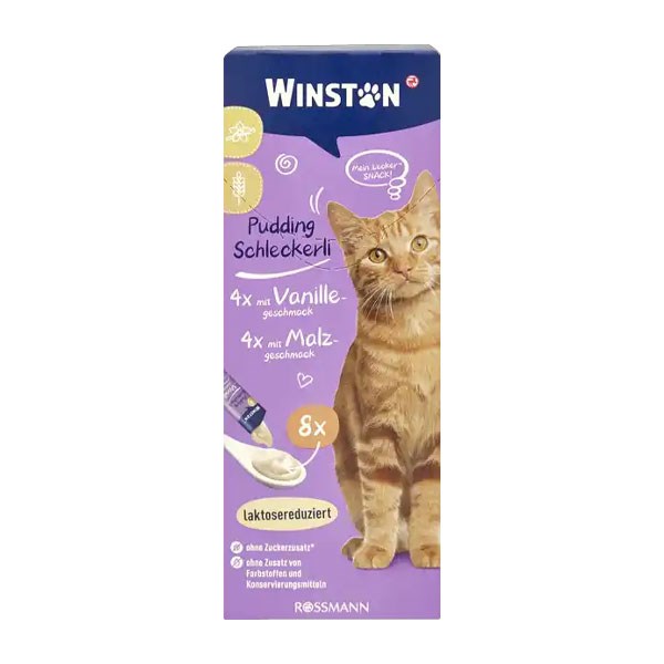 بستنی گربه وینستون طعم وانیل و مالت