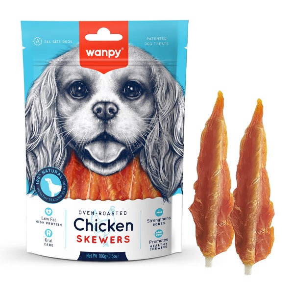 تشویقی سگ ونپی مدل Chicken Skewers