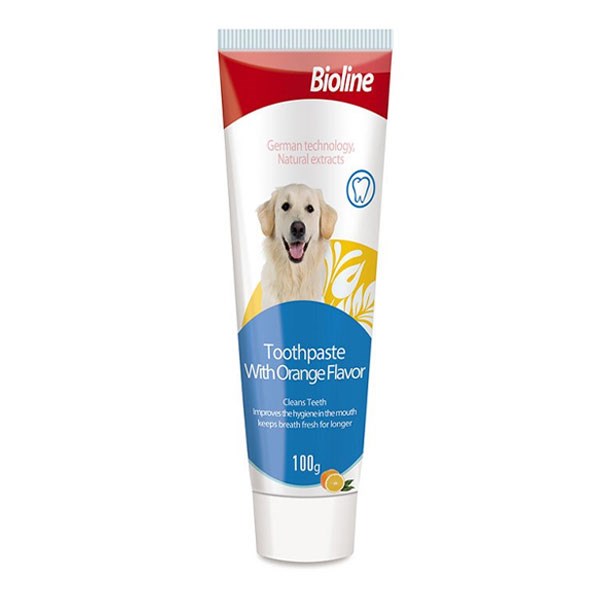 خمیر دندان سگ بایولاین با طعم پرتغال