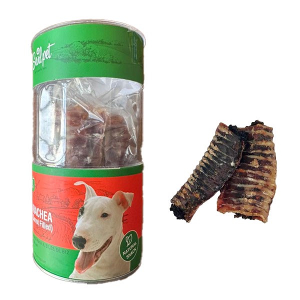 تشویقی طبیعی خرخره گاو پر شده طعم مرغ و هویج سویل پت