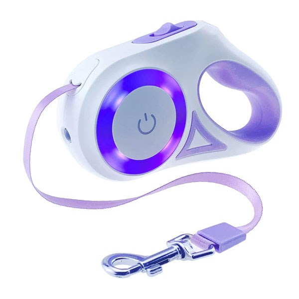 قلاده لیش متری اتوماتیک سگ و گربه LED دار