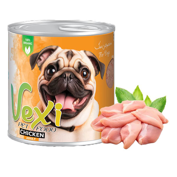 کنسرو پته ای سگ وکسی طعم مرغ