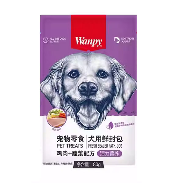 پوچ سگ ونپی با طعم مرغ و سبزیجات