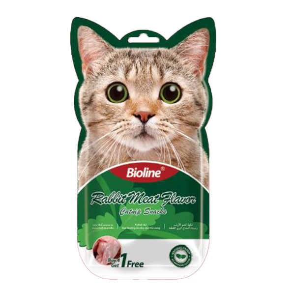 بستنی گربه کت نیپ دار بایولاین با طعم خرگوش