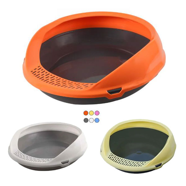 ظرف خاک لبه دار گربه هپی پت مدل ژوپیتر