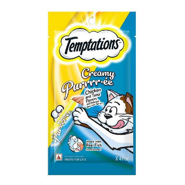 بستنی گربه تمپتیشین طعم مرغ و ماهی تن