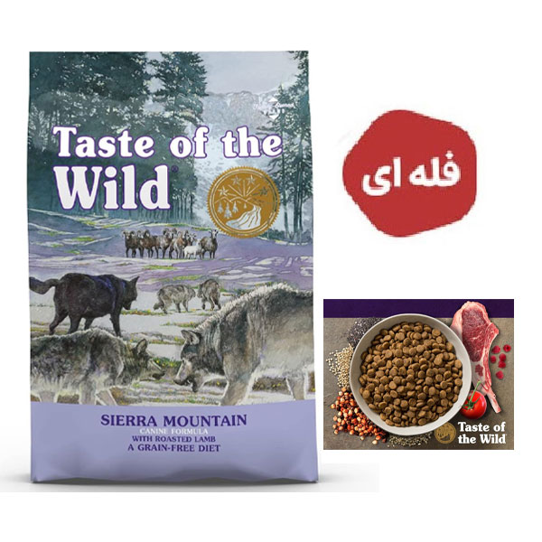 غذا خشک سگ تیست آف د وایلد با طعم گوشت بره کبابی