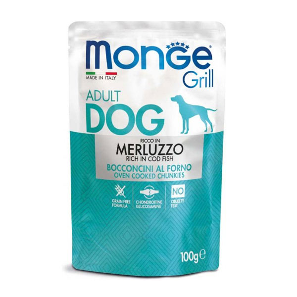 پوچ سگ مونژه با طعم ماهی کاد