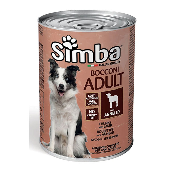 کنسرو سگ مونژه Simba طعم گوشت بره