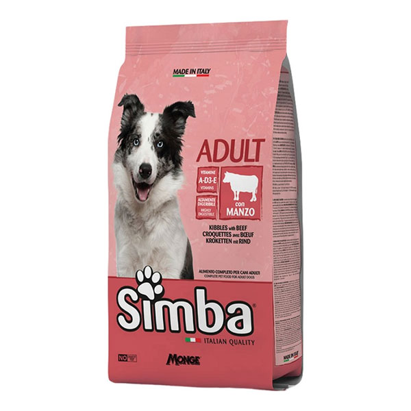 غذا خشک سگ مونژه Simba طعم گوشت گاو