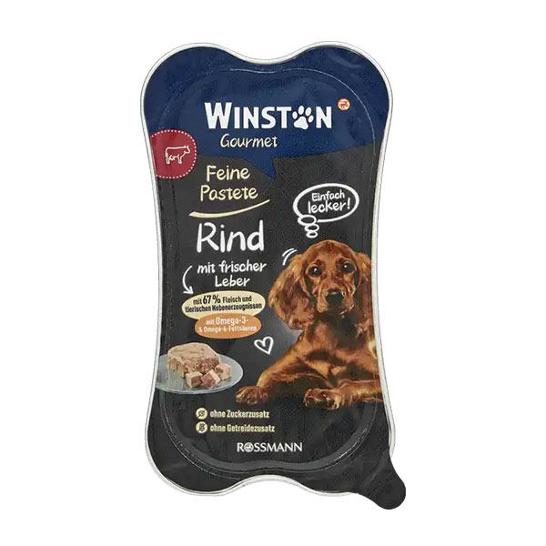ووم سگ گورمت وینستون با طعم گوشت گاو و جگر