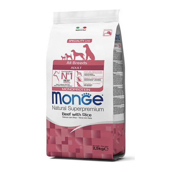 غذا خشک سگ بالغ همه نژادها با طعم گوشت و برنج