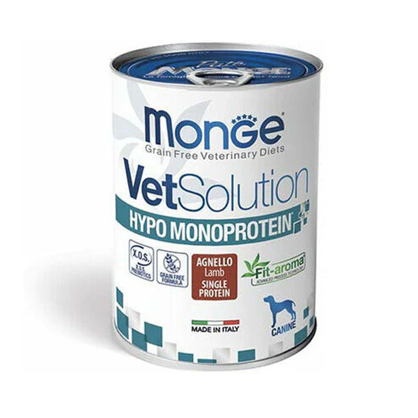 کنسرو درمانی سگ Vet Solution مونژه مدل ضد حساسیت با طعم گوشت بره