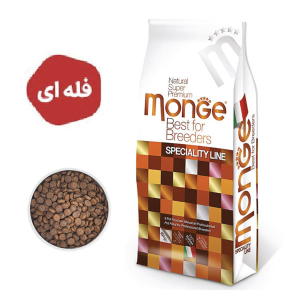 غذا خشک توله سگ بالغ مونژه با طعم گوشت گاو و برنج