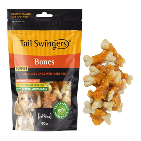 تشویقی سگ تیل سوینگرز مدل دورپیچ استخوان با طعم مرغ