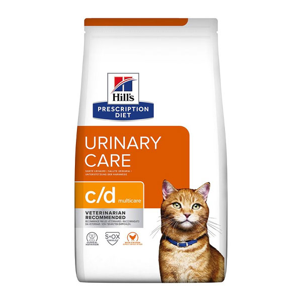 غذا خشک گربه هیلز مدل Urinary Care Multicare c/d طعم مرغ