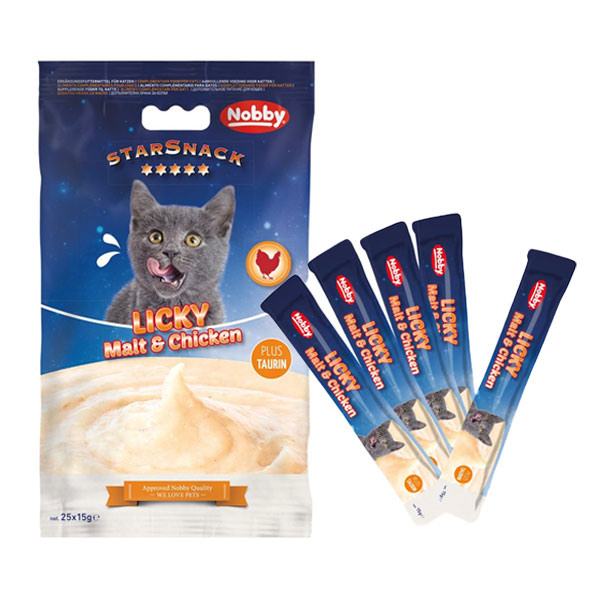 بستنی گربه نوبی طعم مالت و مرغ