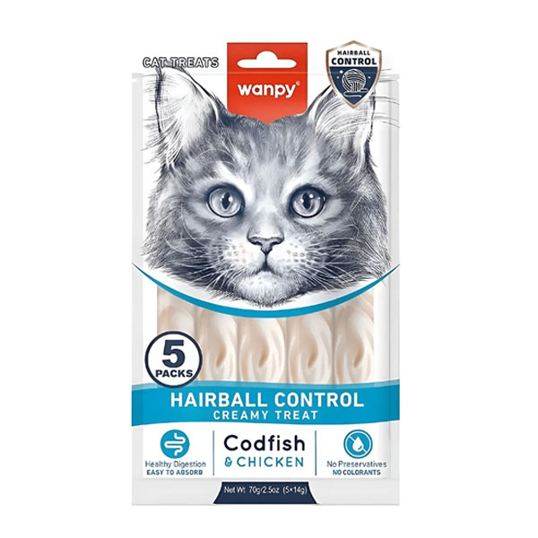 بستنی گربه ونپی مدل هربال با طعم ماهی کاد و مرغ