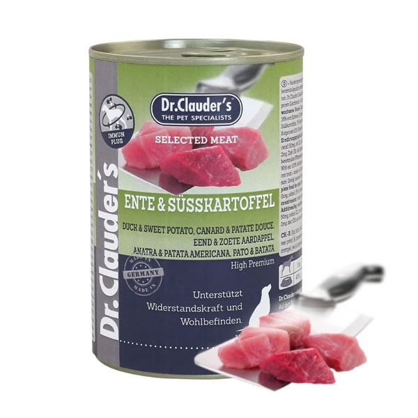 کنسرو سگ دکتر کلادرز طعم اردک و سیب زمینی شیرین