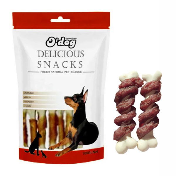 تشویقی سگ اوداگ مدل Beef Mince & Starch Bone