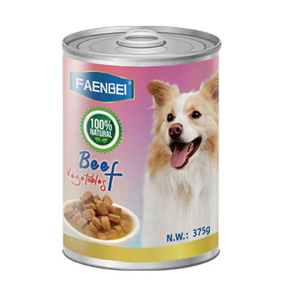 کنسرو چانکی سگ فنبی طعم گوشت و سبزیجات