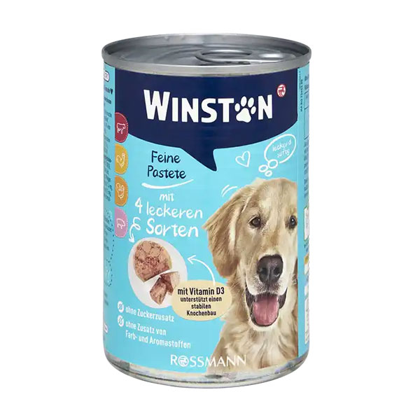 کنسرو سگ وینستون طعم میکس گوشت