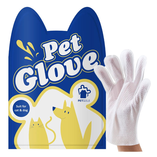 دستکش مرطوب نظافت حیوانات PETZZLE