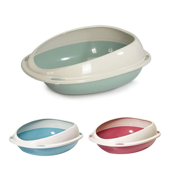 ظرف خاک گربه لبه دار مدل کویلا