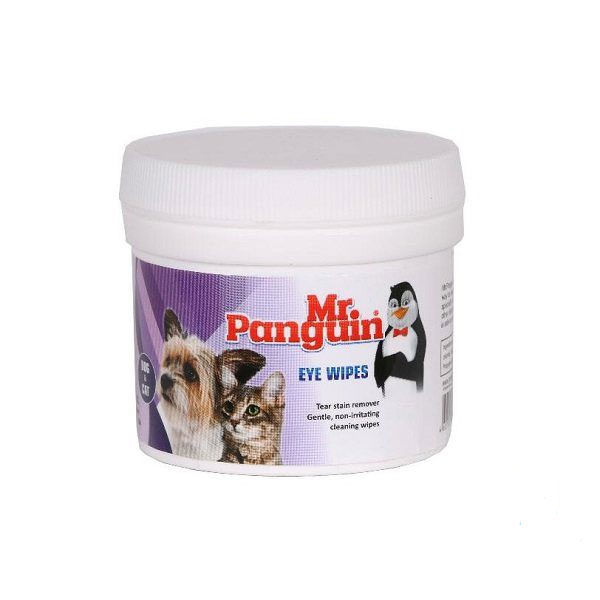 دستمال مرطوب تمیز کننده چشم سگ و گربه مستر پنگوئن