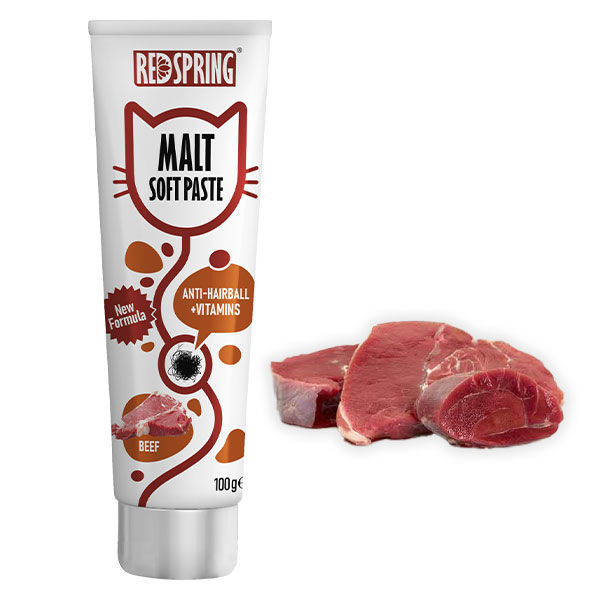 خمیر مالت گربه با طعم گوساله رد اسپرینگ