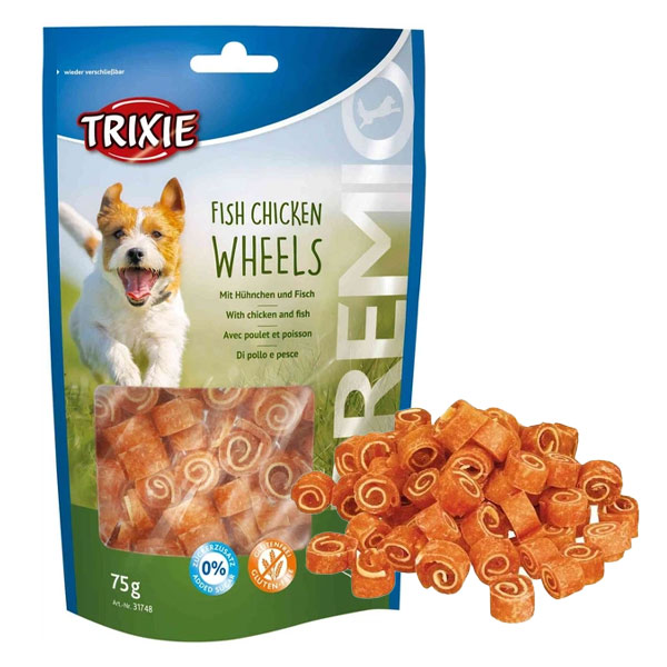 تشویقی سگ مدل WHEELS تریکسی با طعم مرغ و ماهی