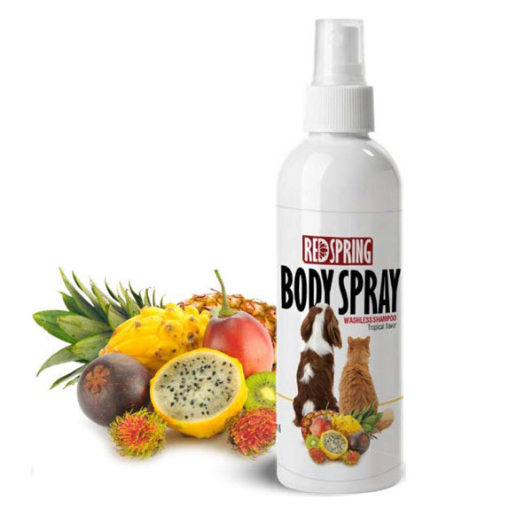 اسپری نانو ضد عفونی کننده و شامپو خشک با رایحه استوایی رد اسپرینگ