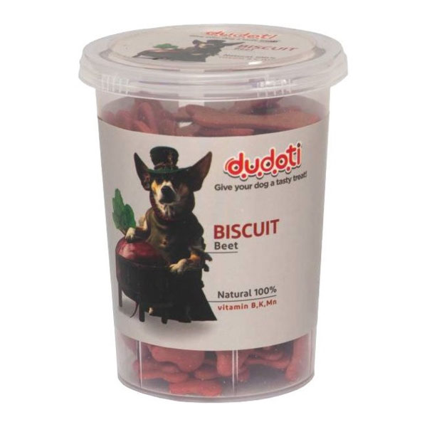 تشویقی بیسکوییت سگ دودوتی طعم لبو