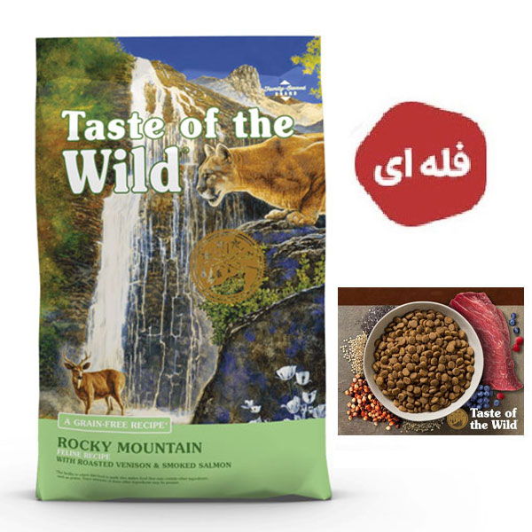 غذای خشک گربه تیست آف د وایلد طعم گوشت گوزن و سالمون