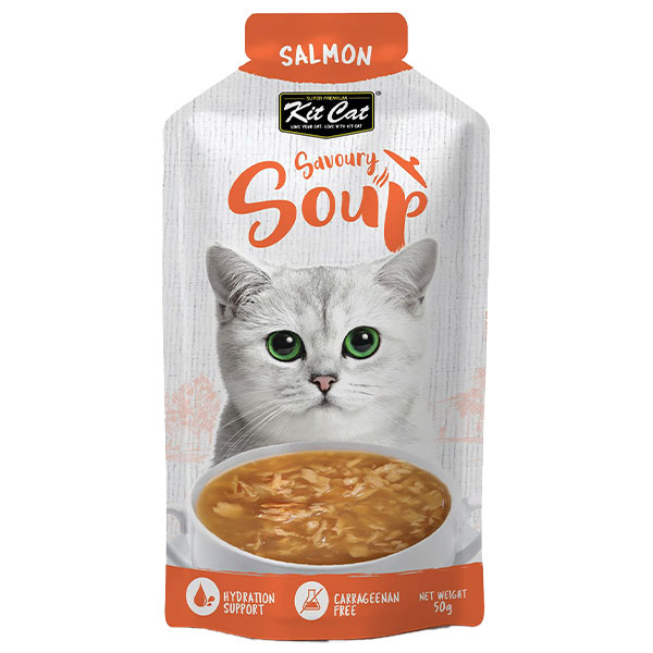 سوپ گربه کیت کت با طعم سالمون