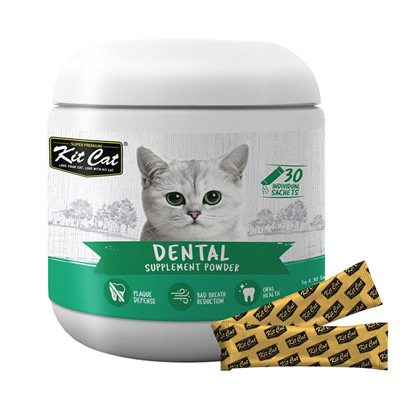 پودر مکمل گربه کیت کت مخصوص سلامت دهان و دندان مدل Dental