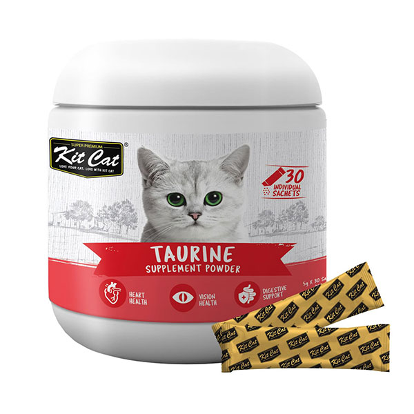 پودر مکمل گربه کیت کت مخصوص سلامت قلب و بینایی مدل Taurine