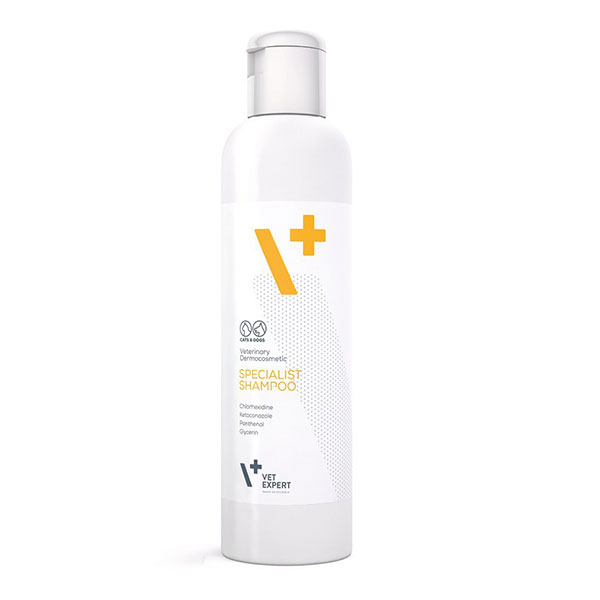 شامپو درمانی ضد قارچ و آنتی‌ باکتریال سگ و گربه Specialist وت اکسپرت