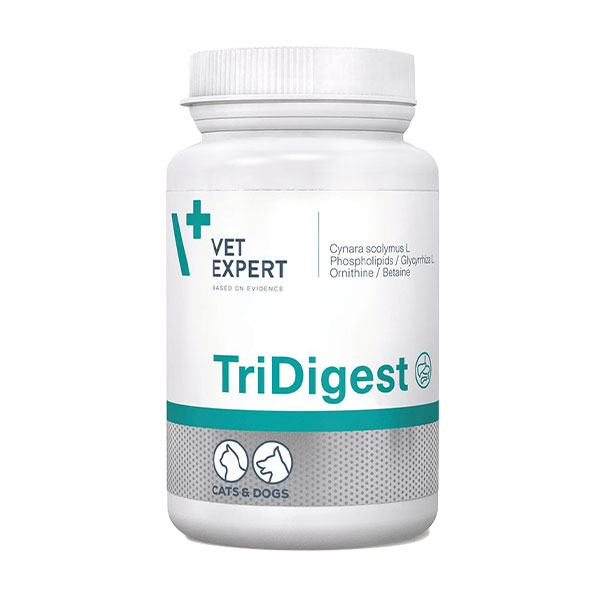 قرص مکمل تقویت دستگاه گوارشی سگ و گربه مدل TriDigest وت اکسپرت