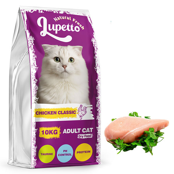 غذای خشک گربه بالغ لوپتو طعم مرغ