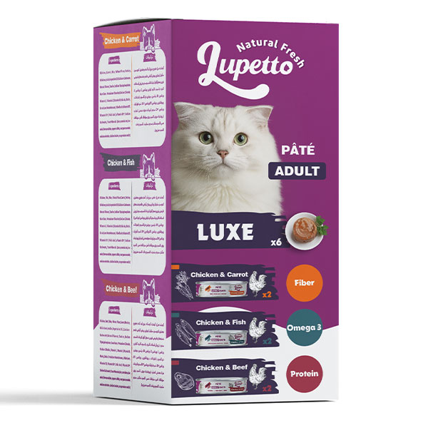 پک کنسرو 6 عددی گربه لوپتو مدل LUXE